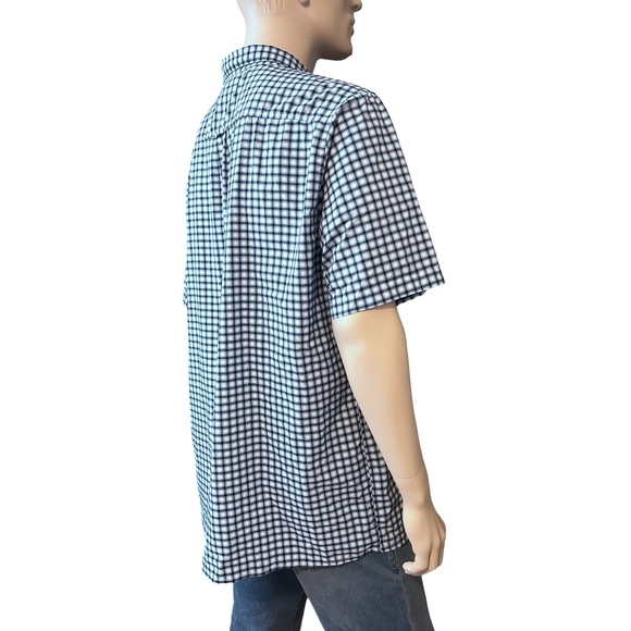 Helly Hansen Fjord Shirt Activity Two Tone Blue Plaid Lightweight Versatile NWOT - Picture 6 of 13